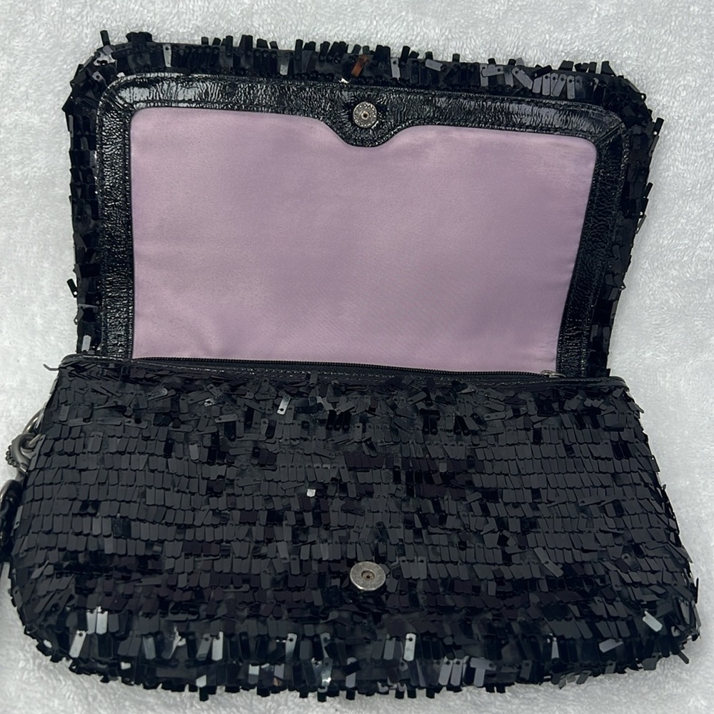 Coach Black Sequin Clutch 2010 - Picture 4 of 9
